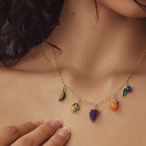 🆕 Anthropologie fruit charm necklace